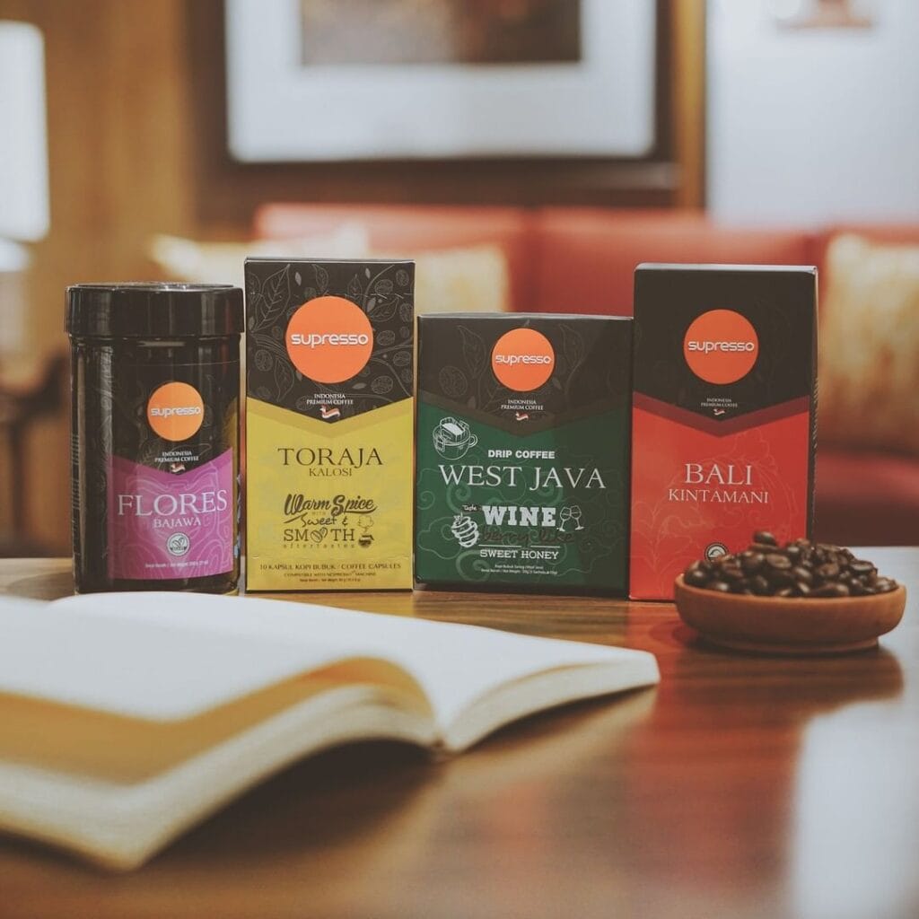 Kopi single origin Supresso, satu dari banyak merek kopi asli Indonesia.